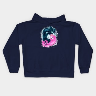 Princess Bubblegum and Marceline the Vampire Queen / Bubbline (Adventure Time fan art) Kids Hoodie